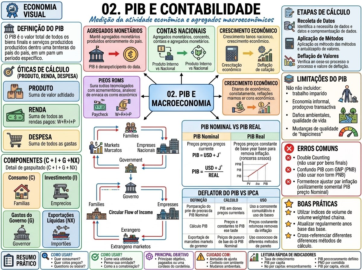 Mapa Mental PIB e Contabilidade