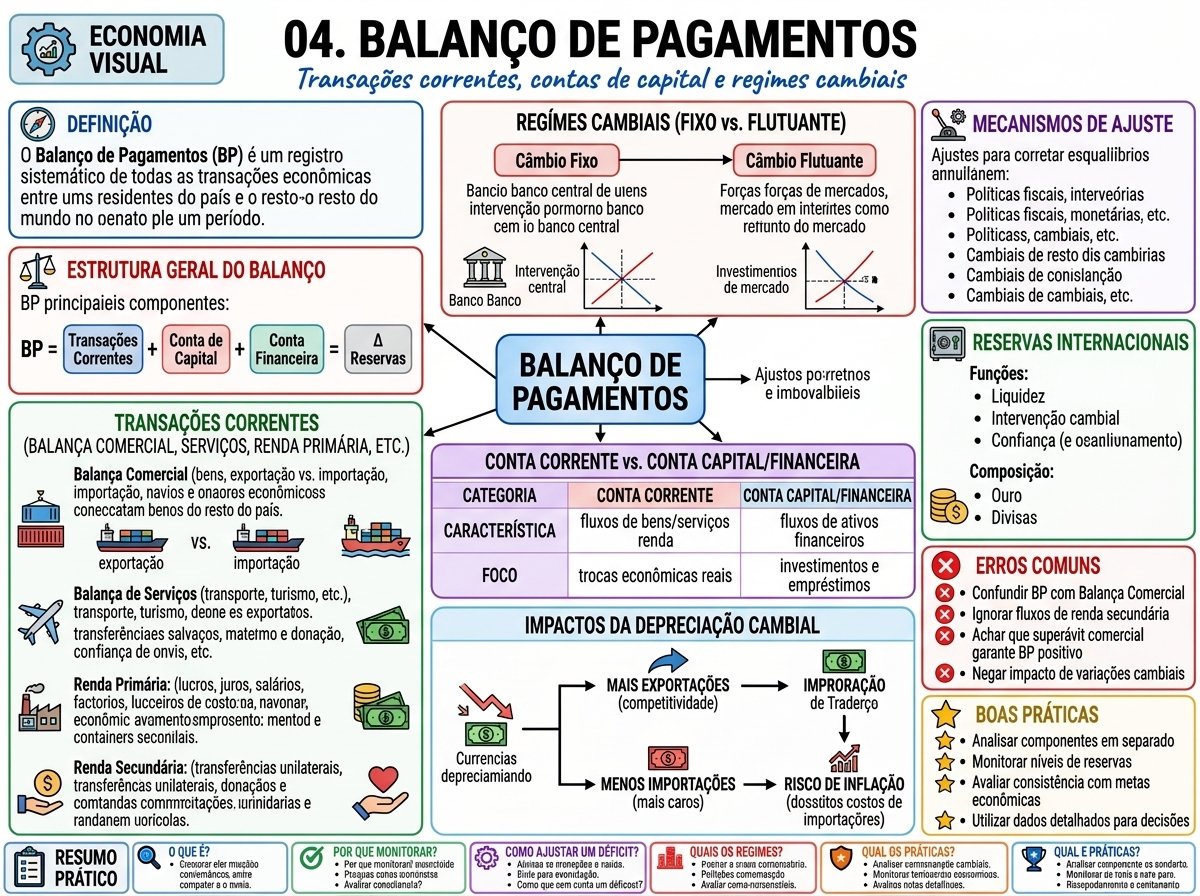Mapa Mental Balanço de Pagamentos